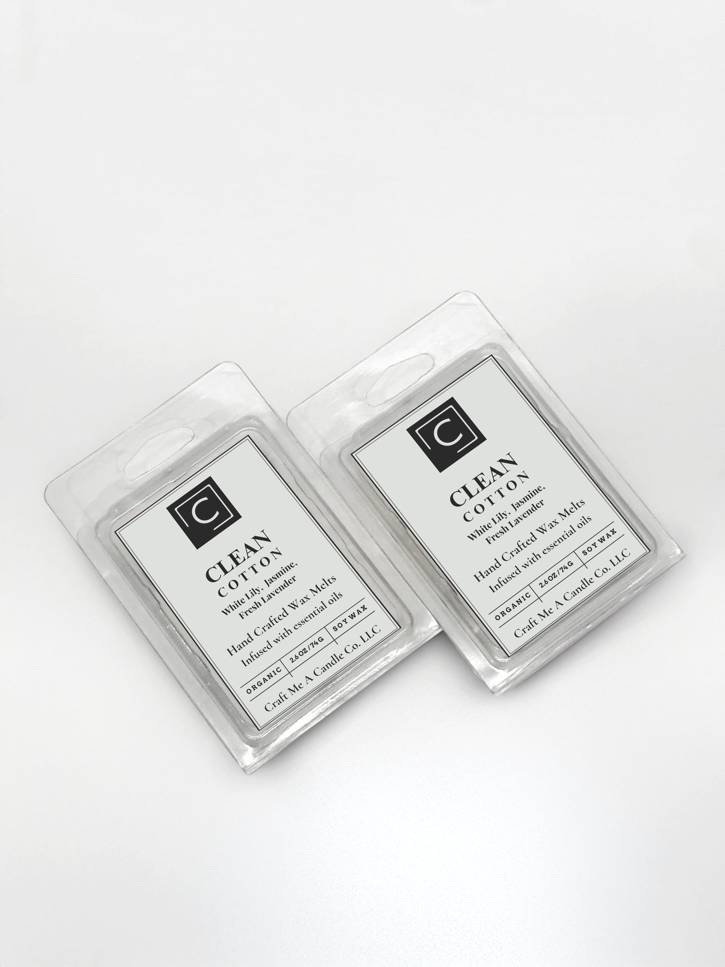 Clean Cotton Wax Melts | Hand-Crafted Wax Melts | Organic Soy Wax Melts