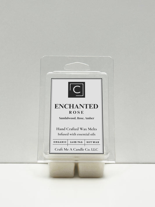 Enchanted Rose Wax Melts | Hand-Crafted Wax Melts | Organic Soy Wax Melts