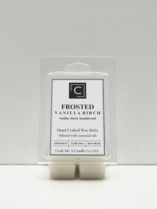 Frosted Vanilla Birch Wax Melts | Hand-Crafted Wax Melts | Organic Soy Wax Melts
