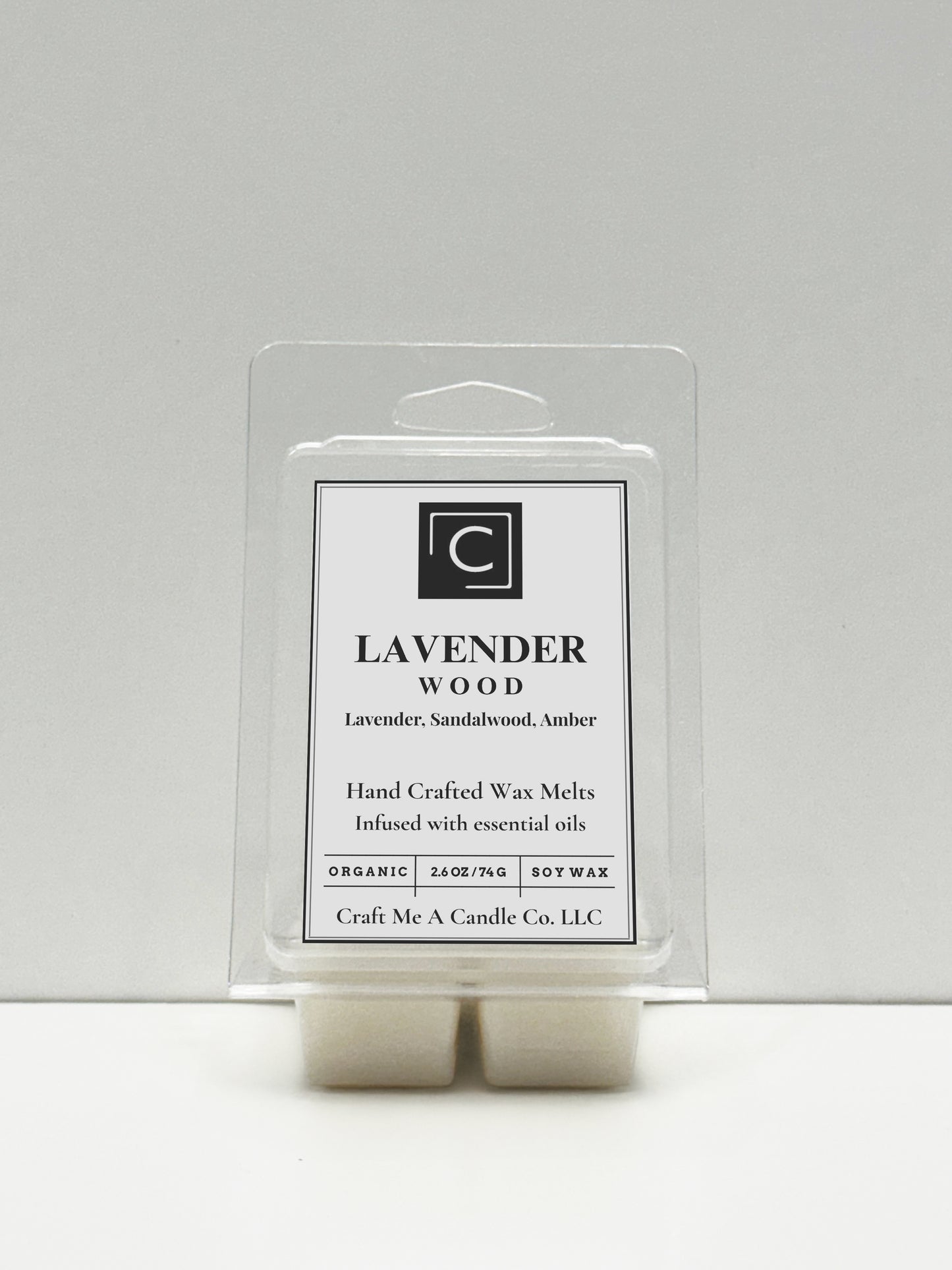 Lavender Wood Wax Melts | Hand-Crafted Wax Melts | Organic Soy Wax Melts