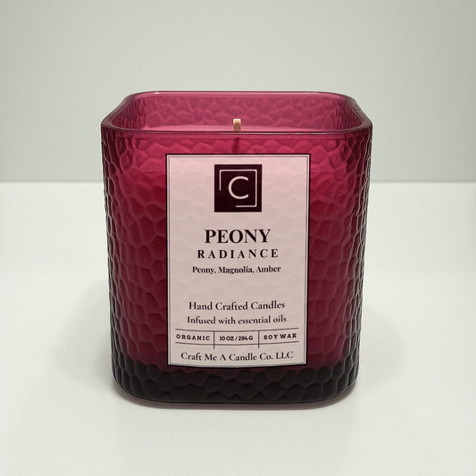 Peony Radiance Scented Candle | Natural Soy Wax Candle | Mothers day Edition