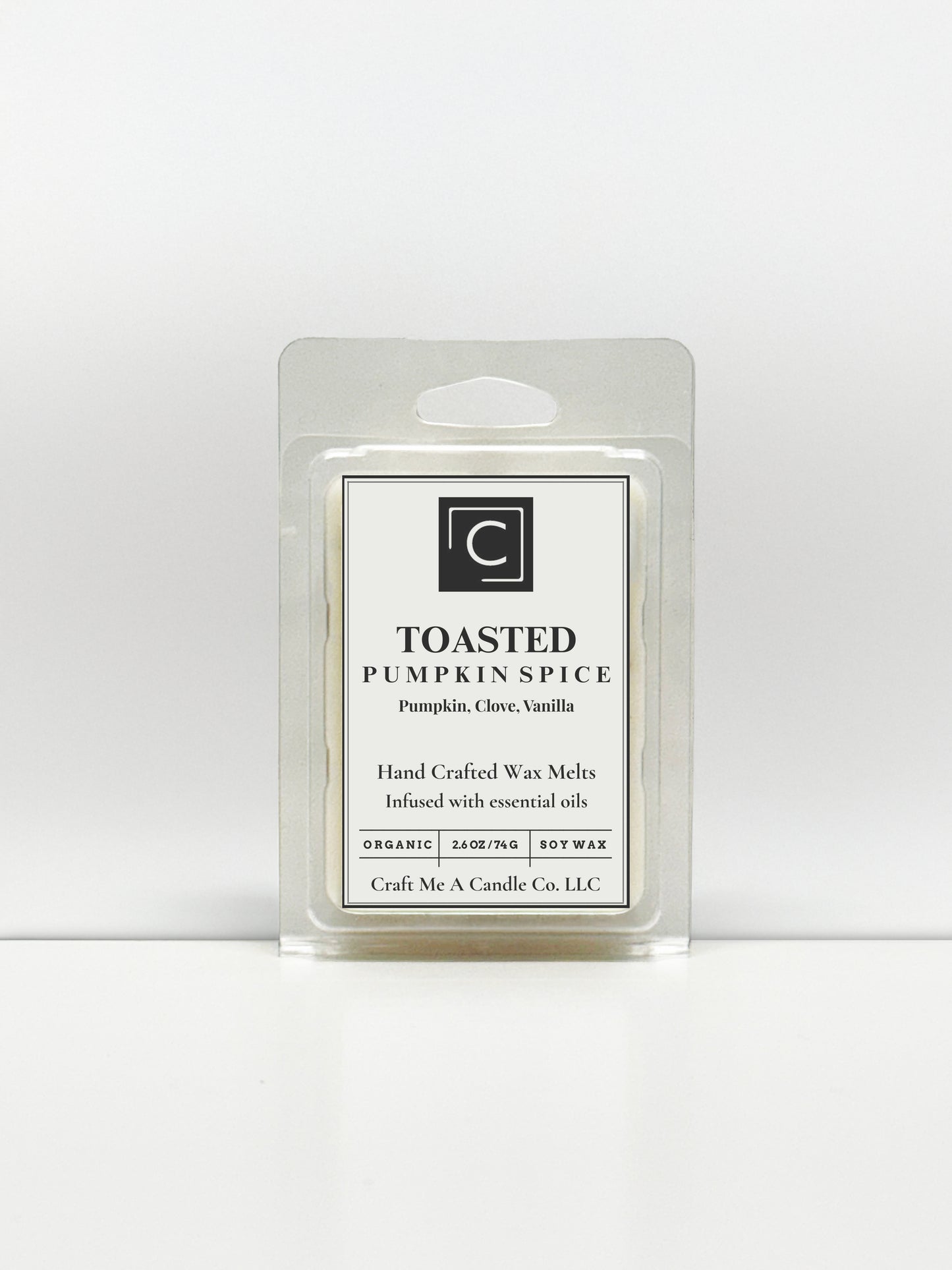 Toasted Pumpkin Spice Wax Melts | Hand-Crafted Wax Melts | Organic Soy Wax Melts