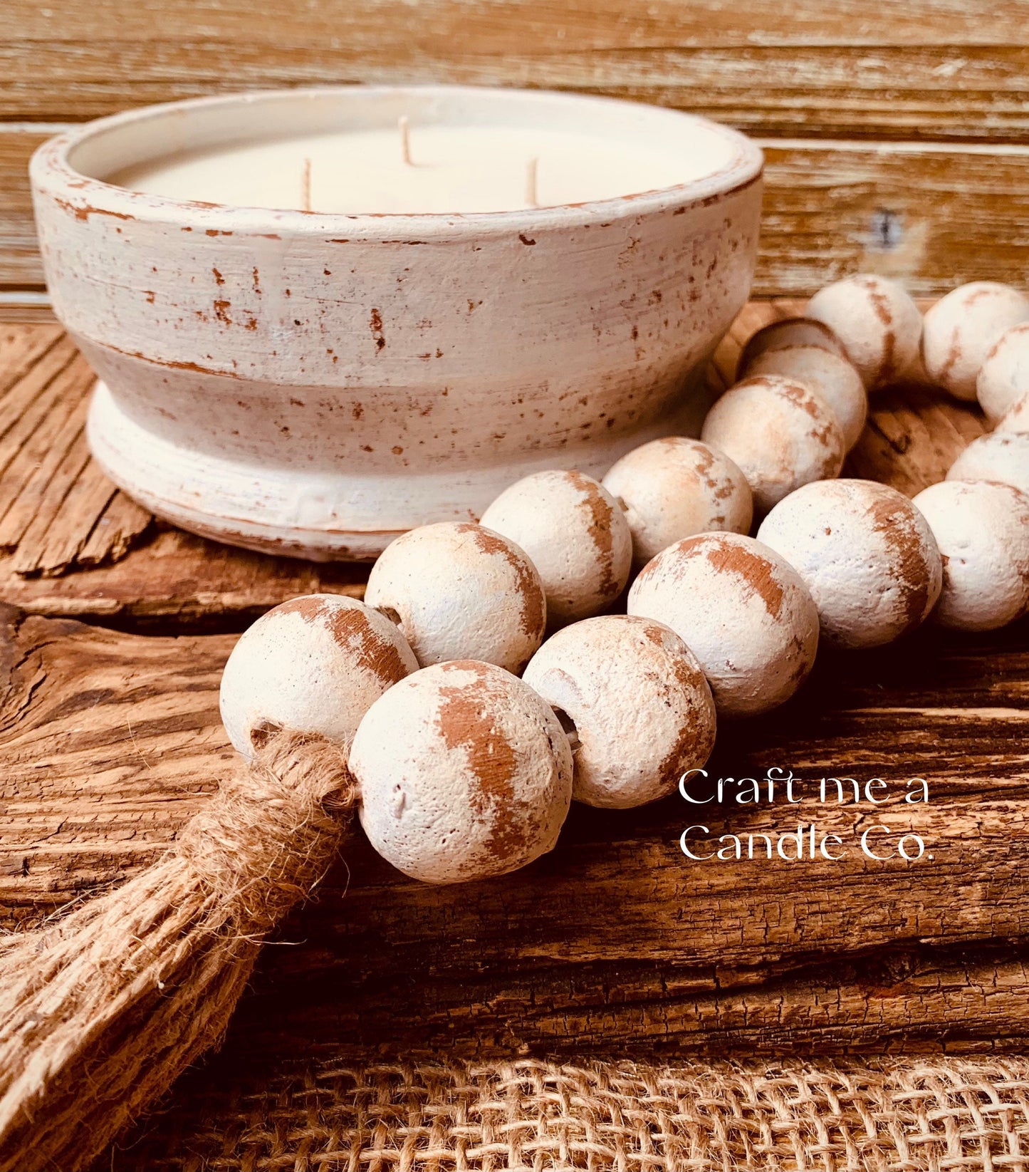 Pottery Clay Bowl Candles- Soy Wax Candles- Handcrafted Candles