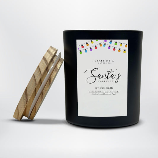 Santa’s Workshop Candle | Hand-Poured 8oz Soy Candle
