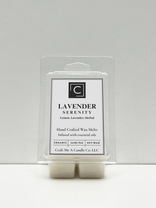Lavender Serenity Wax Melts | Hand-Crafted Wax Melts | Organic Soy Wax Melts