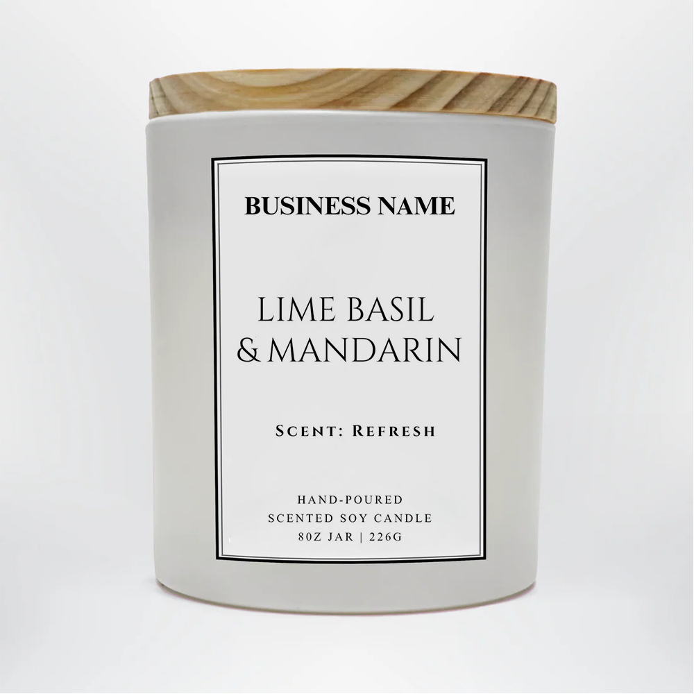 Personalized Business Name Candle | Custom Name Soy Candle | Corporate Gift Candle | Employee Appreciation Gift