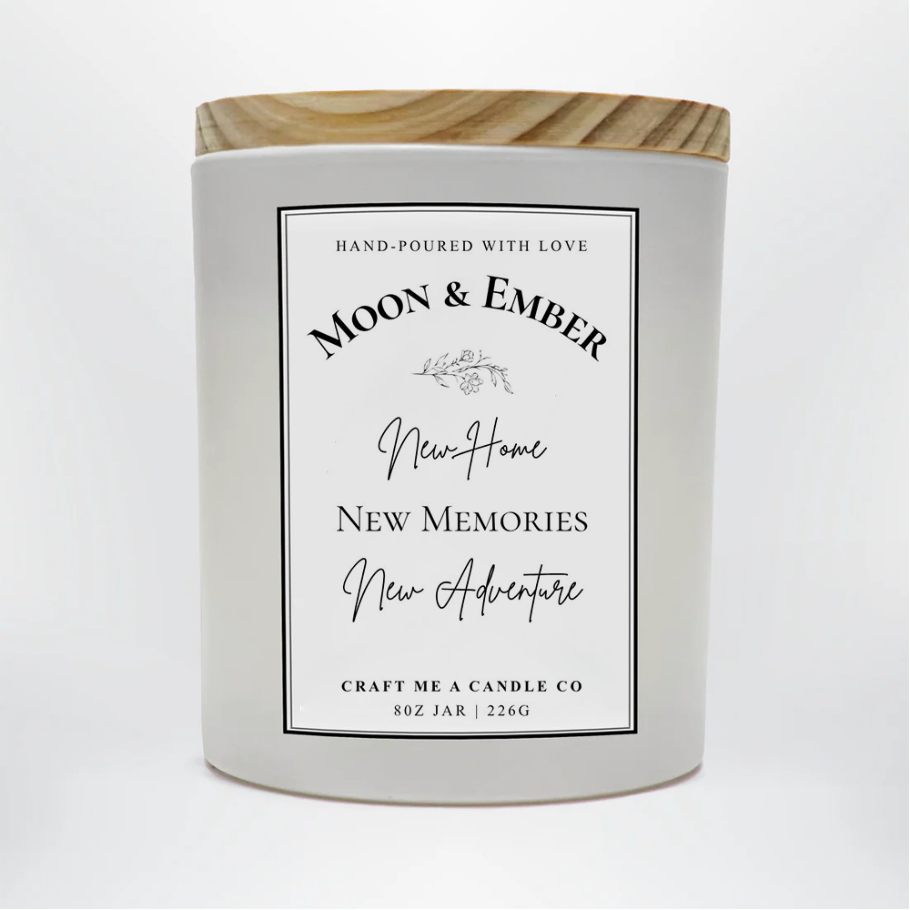 Personalized New Home Candle | Custom Names Soy Wax Candle | Housewarming Gift | First Home Gift
