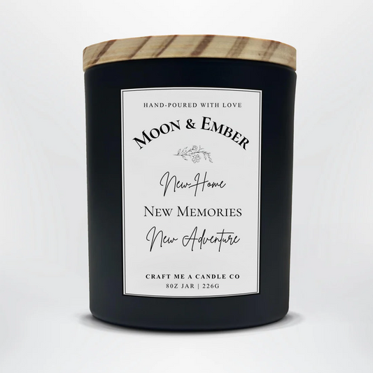 Personalized New Home Candle | Custom Names Soy Wax Candle | Housewarming Gift | First Home Gift