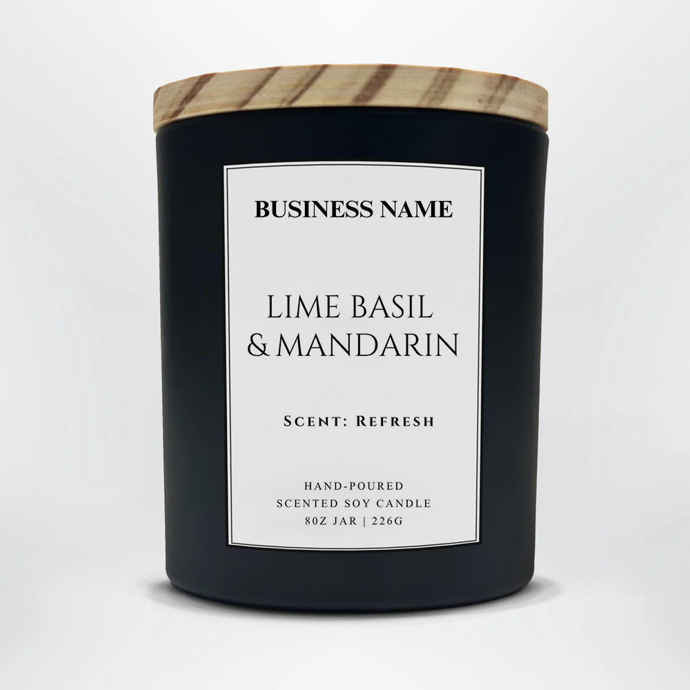 Personalized Business Name Candle | Custom Name Soy Candle | Corporate Gift Candle | Employee Appreciation Gift