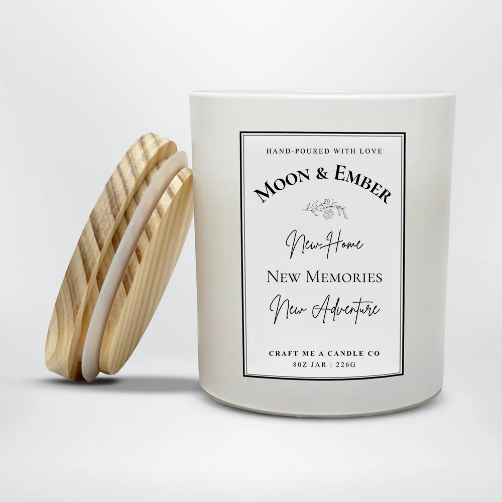 Personalized New Home Candle | Custom Names Soy Wax Candle | Housewarming Gift | First Home Gift