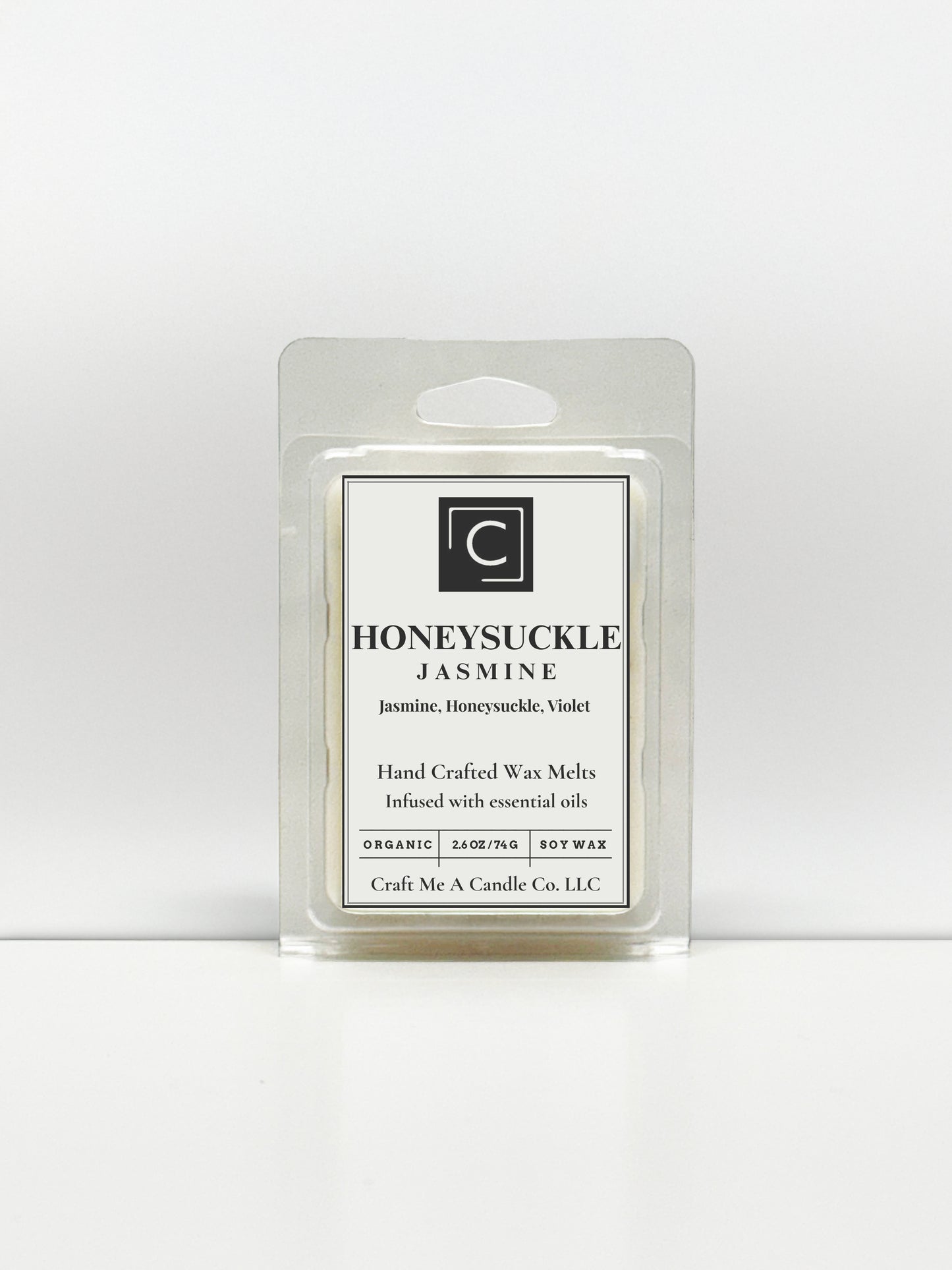 Honeysuckle Jasmine Wax Melts | Hand-Crafted Wax Melts | Organic Soy Wax Melts