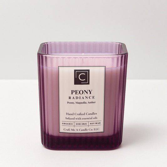 Peony Radiance Scented Candle | Natural Soy Wax Candle | Mothers day Edition