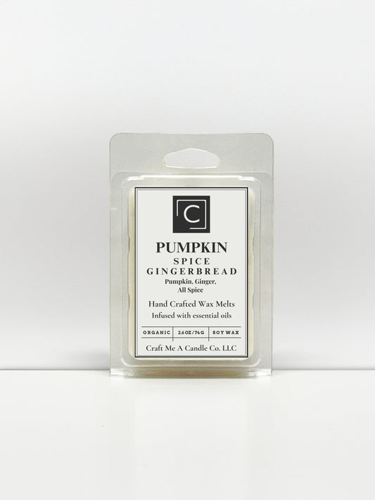 Pumpkin Spice Gingerbread Wax Melts | Hand-Crafted Wax Melts | Organic Soy Wax Melts