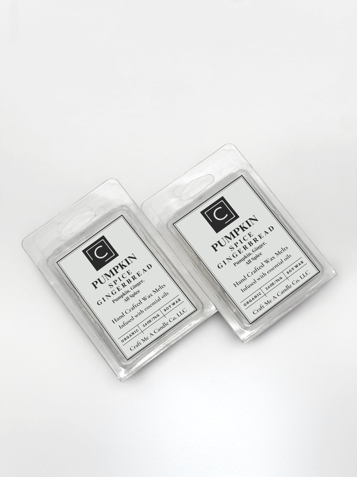 Pumpkin Spice Gingerbread Wax Melts | Hand-Crafted Wax Melts | Organic Soy Wax Melts