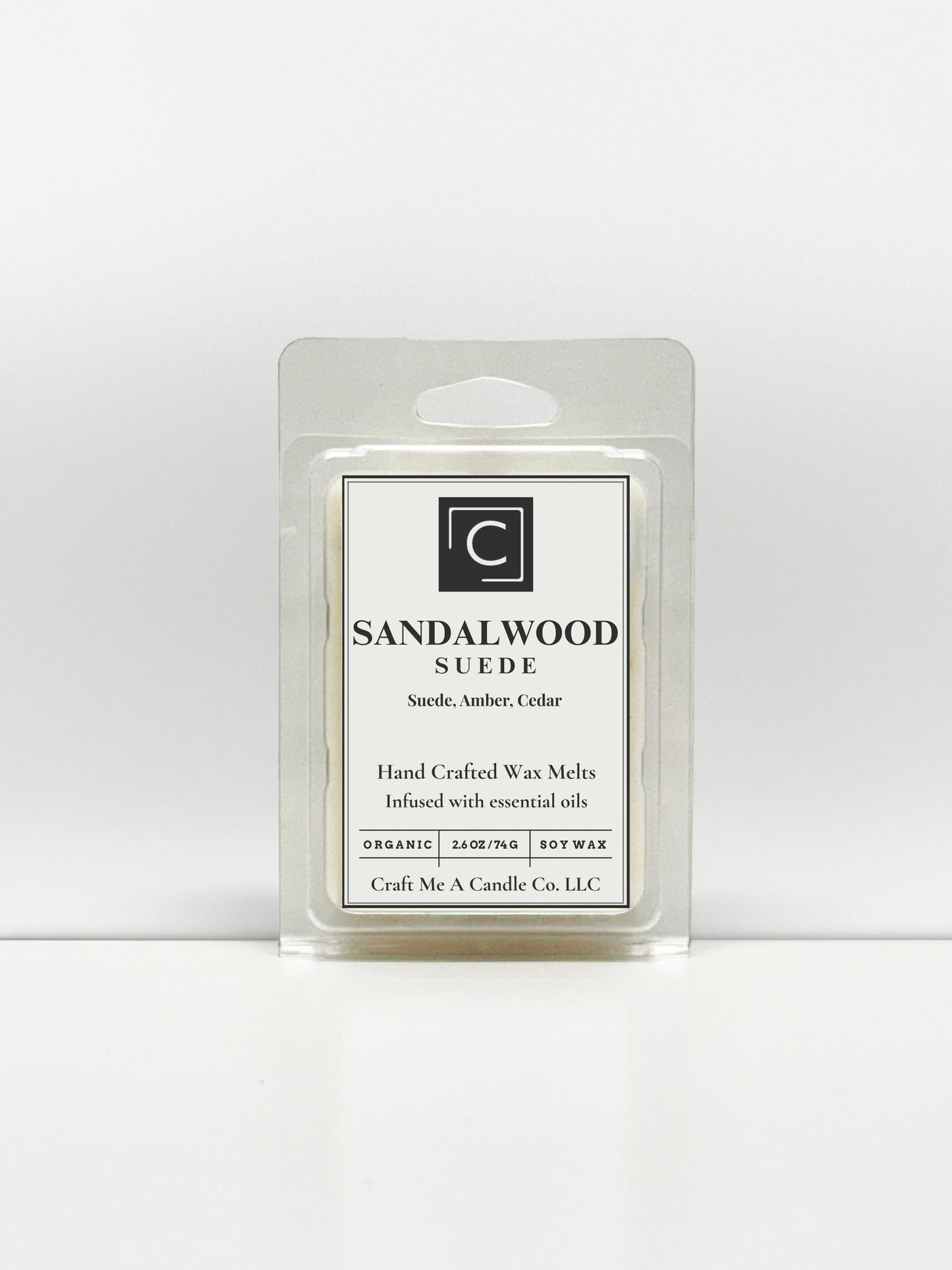 Sandalwood Suede Wax Melts | Hand-Crafted Wax Melts | Organic Soy Wax Melts