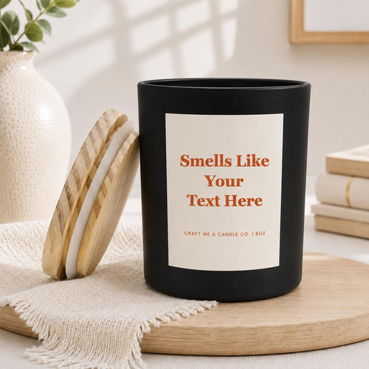 Personalized Halloween Candle | Custom Text Soy Wax Candle | Add Your Own Text | Spooky Season Gift