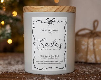 Santa’s Workshop Candle | Hand-Poured 8oz Soy Candle