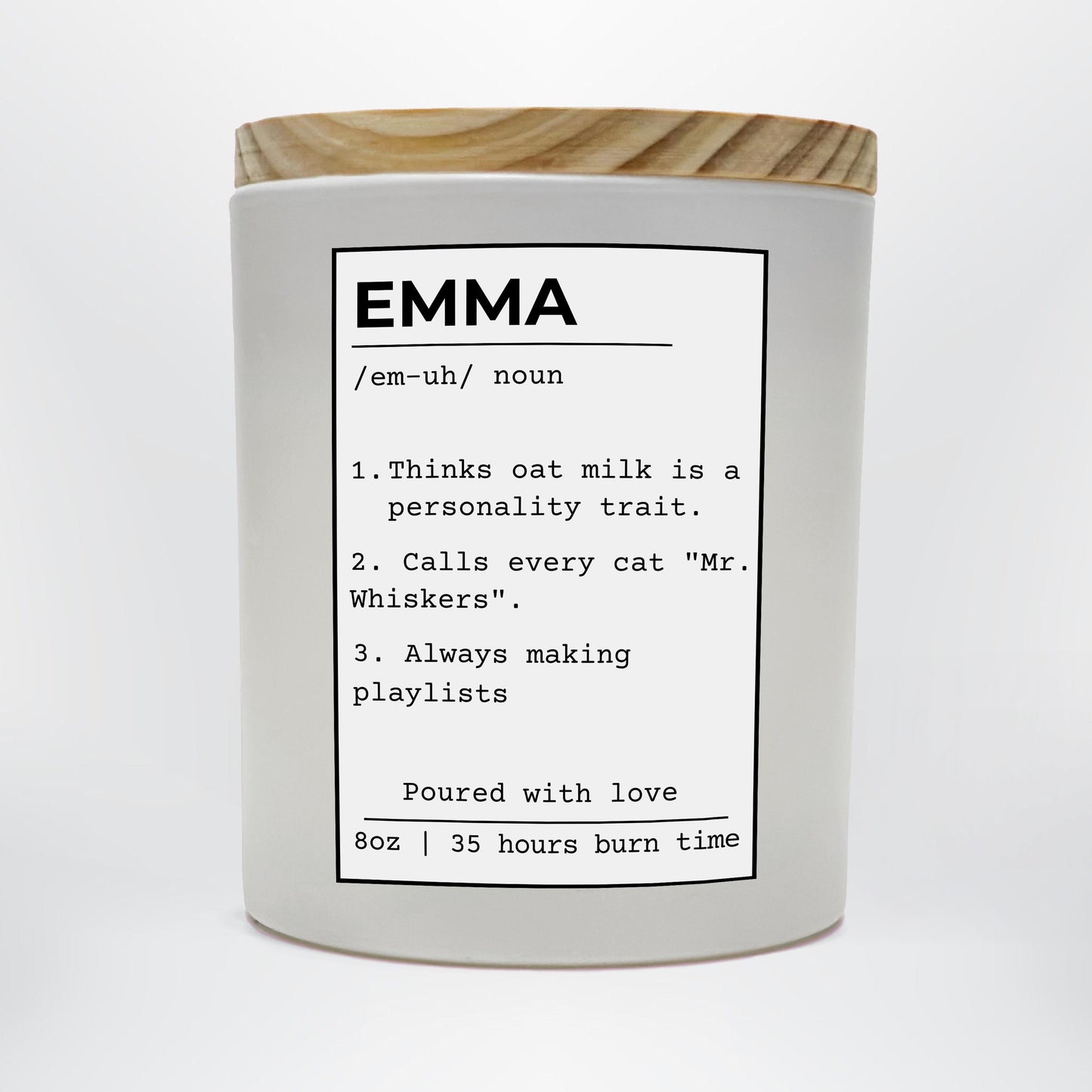 Name Definition Candle - Custom Funny Birthday Gift, Name Definition Gift