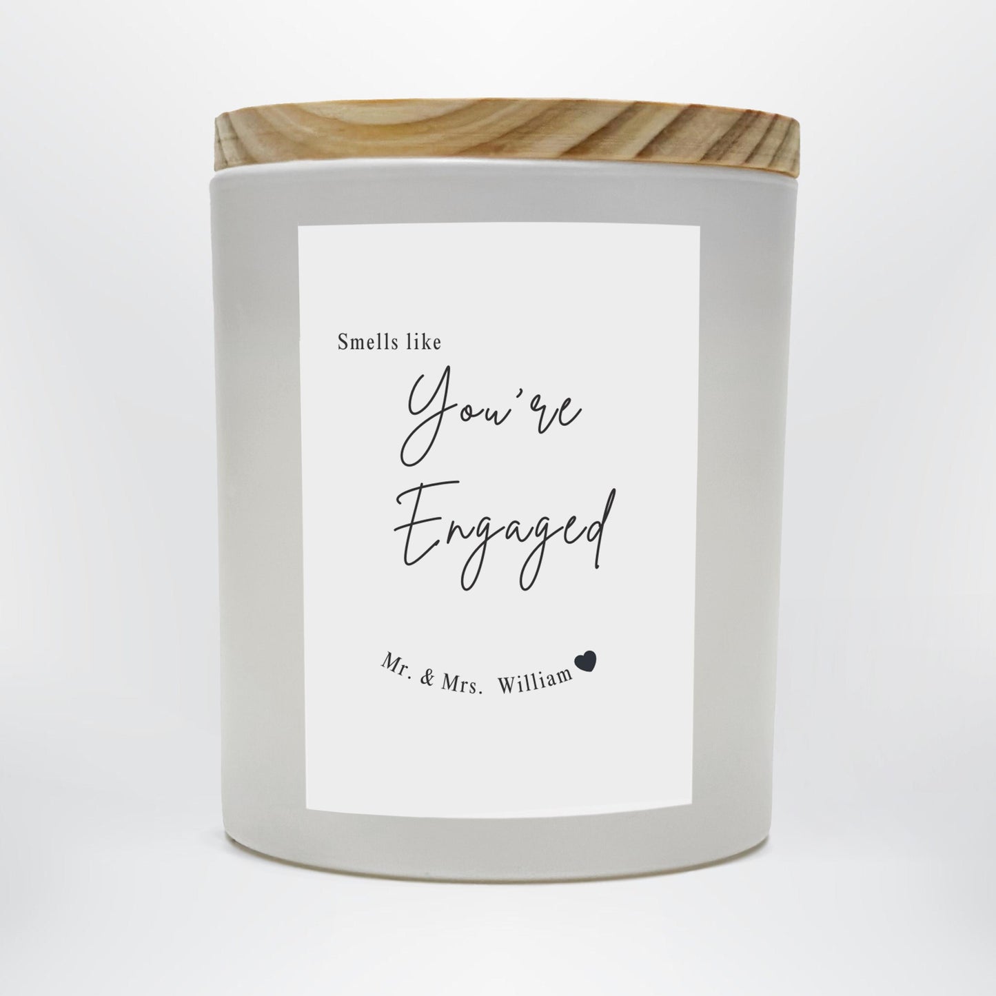 Engagement Candle Gift | Smells Like You’re Engaged | Personalized Couple Candle