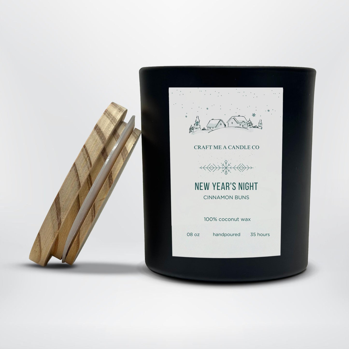 New Year’s Night Candle | Hand-Poured 8oz Coconut Wax Candle