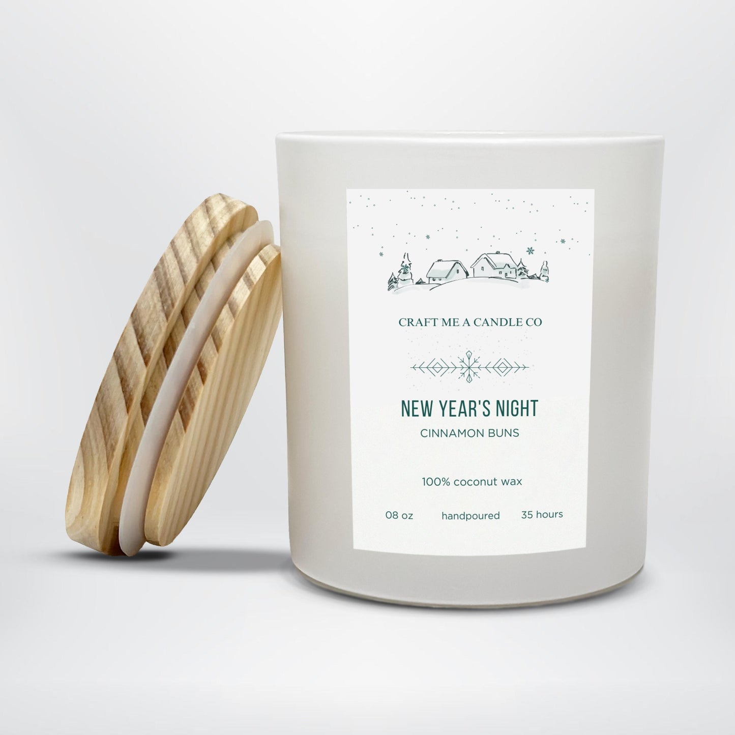 New Year’s Night Candle | Hand-Poured 8oz Coconut Wax Candle