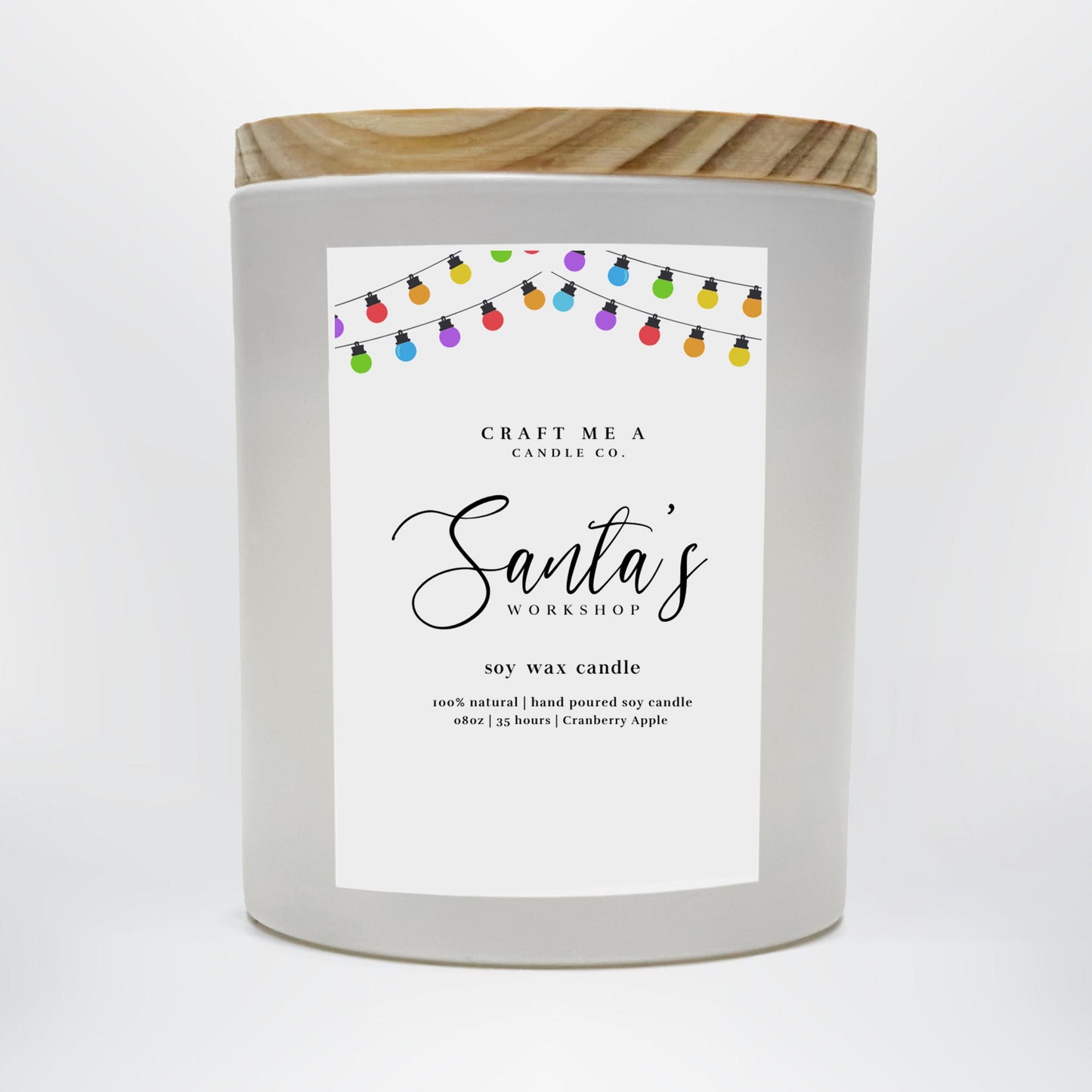 Santa’s Workshop Candle | Hand-Poured 8oz Soy Candle