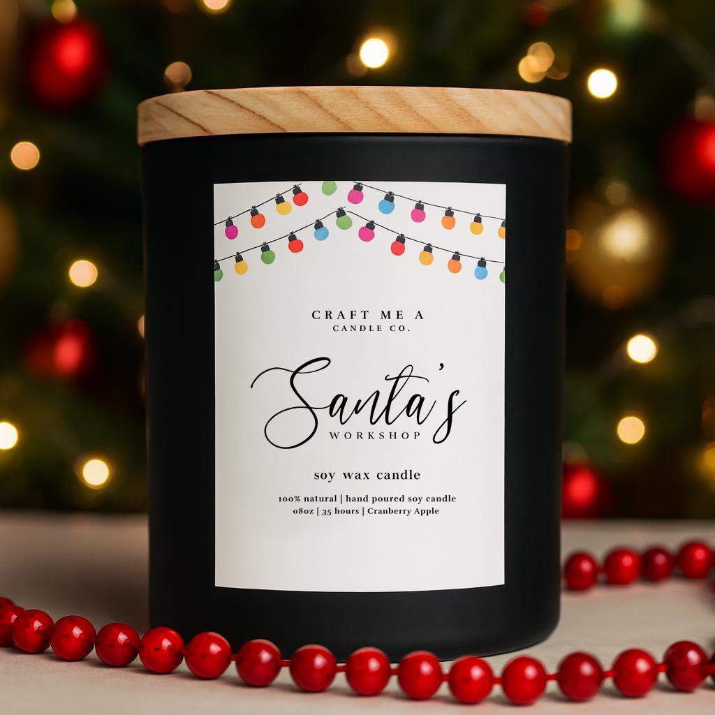 Santa’s Workshop Candle | Hand-Poured 8oz Soy Candle